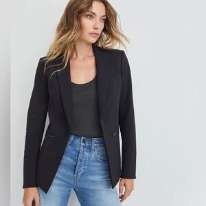 Veronica Beard SIZE 0 Iconic Dickey Scuba Jacket in black